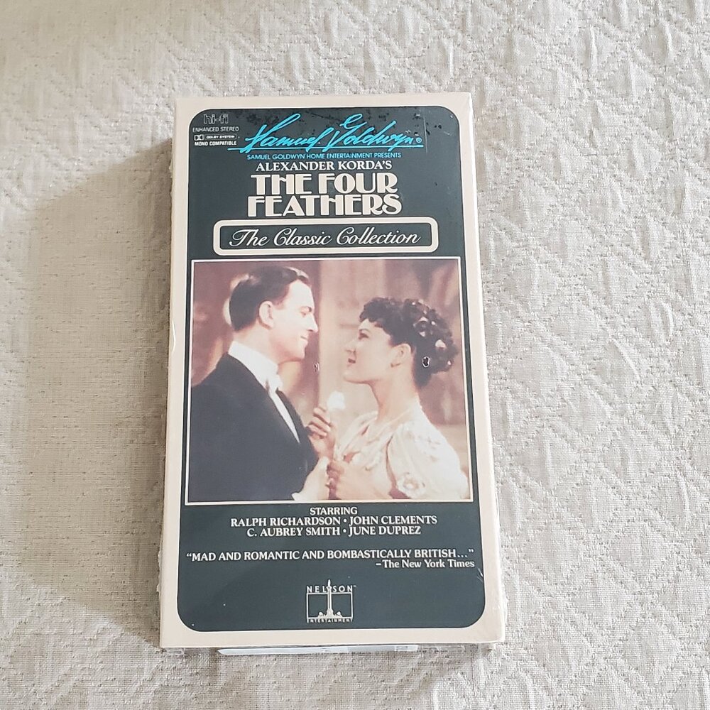 The Four Feathers 1939 Color VHS Video Tape Movie Classic Collection NEW SEALED